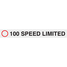 100 SPEED LIMITED 80H X 675W DECAL HV07092