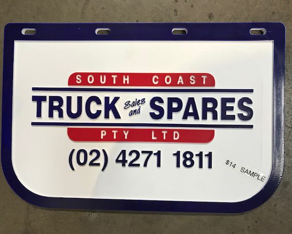 MUDFLAP 300 X 460MM WIDE LOGO 1218M2