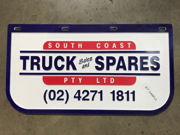 MUDFLAP 330 X 610MM WIDE LOGO 1324M2