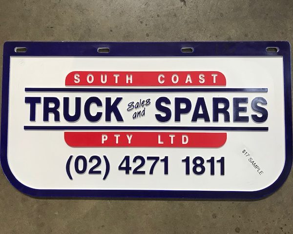 MUDFLAP 330 X 610MM WIDE LOGO 1324M2