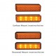 REAR INDICATOR AMBER 12/24V SURFACE MOUNT LED AUTOLAMPS 135AM