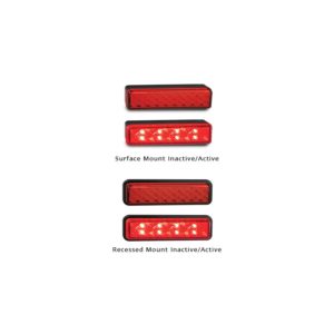 STOP TAIL RED 12/24V SURFACE MOUNT LED AUTOLAMPS 135RM