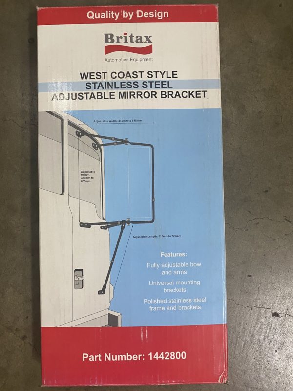 MIRROR BRACKET SS 18" WEST COAST STYLE BRITAX 1442800