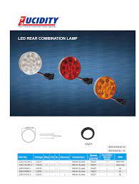 REAR STOP TAIL RED LED ROUND 12/24V LUCIDITY 22551WRK-V