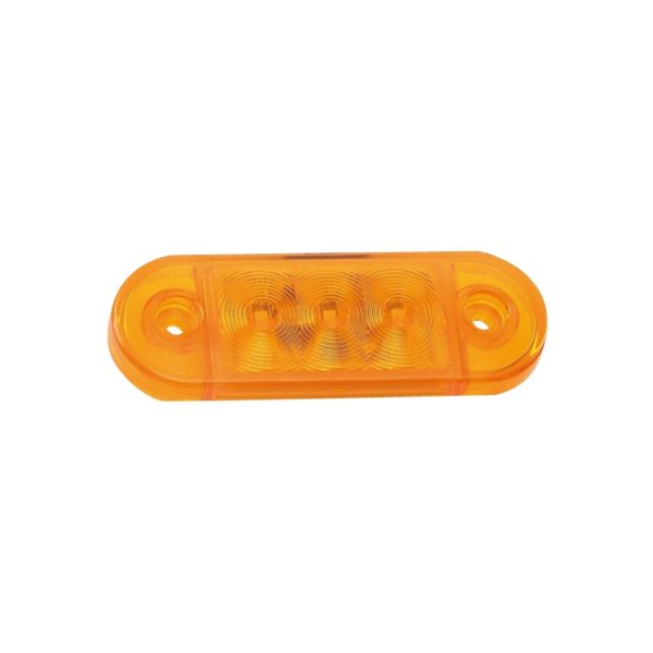 SIDE MARKER AMBER LED 12-24V SS BEZEL LUCIDITY 26260NAK-V