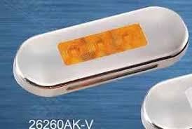 SIDE MARKER AMBER LED 12-24V SS BEZEL LUCIDITY 26260NAK-V