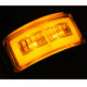 SIDE MARKER AMBER LED M/V GLO TRAC CHROME BEZEL LUCIDITY 26275CAK-V