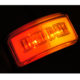 SIDE MARKER RED/AMBER LED M/V GLO TRAC CHROME BEZEL LUCIDITY 26275CARK-V