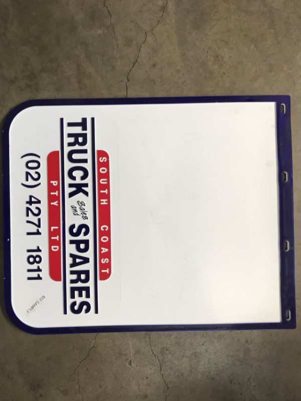 MUDFLAP 760 X 610MM WIDE LOGO 3024M2