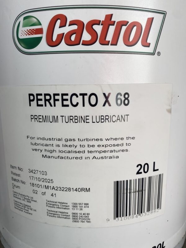 PERTFECTO X 68 TURBINE OIL 20L CASTROL 3427103