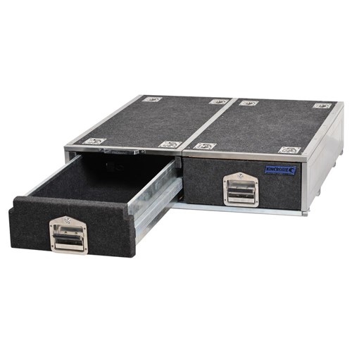 TOOL BOX UNDER BODY BLACK POWDER COATED 440 x 400 x 255 x 600mm V2535