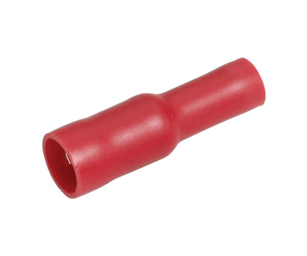 FEMALE BULLET TERMINAL 4MM RED (12 pack) NARVA 56050BL