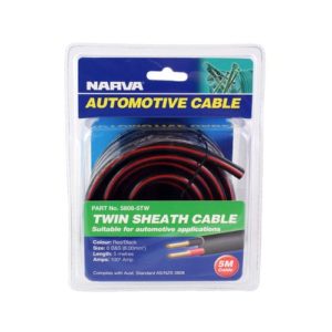 CABLE 2 CORE 8 B&S 100A 5M BLISTER PACK NARVA 5808-5TW