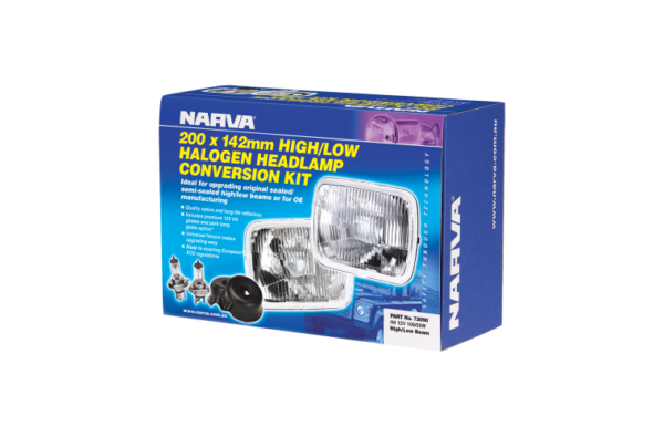 HEADLAMP CONVERSION KIT H4 200 X 142 12V 100/55W H/L PARK NARVA 72090