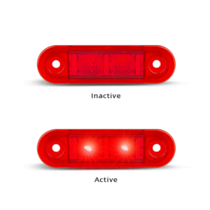 REAR MARKER LAMP RED X 2 LED 12/24V LED AUTOLAMPS 7922RM2