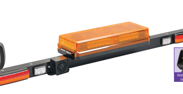 LIGHT BOX AEROMAX CLEAR AMBER REVOLVING LED 12/24V NARVA 85012AC