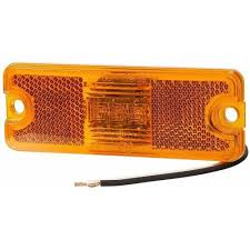 SIDE MARKER LAMP AMBER WITH BUILT IN REFLECTOR NARVA 87110