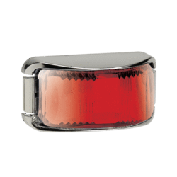 REAR END OUTLINE MARKER RED LED CHROME BASE NARVA 91632C