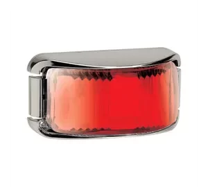 REAR END OUTLINE MARKER RED LED CHROME BASE NARVA 91632C