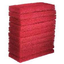 EAGER BEAVER RED SCRUB PAD 10 PACK OATES FP-641