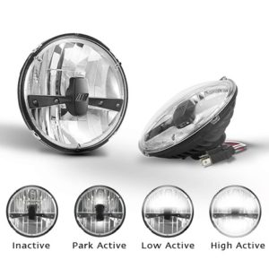 HEAD LAMP 7" 175MM TWIN PACK HIGH, LOW PARK LAMP LED AUTOLAMPS HL175