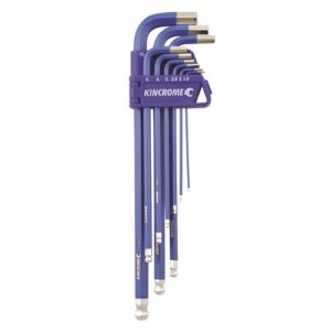 KINCROME K5043 BALL POINT HEX KEY SET 9 PCE METRIC