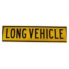 LONG VEHICLE 1 PCE DECAL STICKER 1200 X 300 LVDECAL