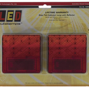 STOP TAIL INDICATOR LED REFLEX REFLECTOR TWIN PACK LED AUTOLAMPS 100BAR2
