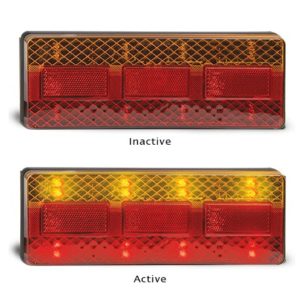 STOP TAIL INDICATOR 12V LED BLACK BACKGROUND LED AUTOLAMPS 275BARB