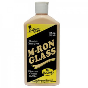 M-RON GLASS CLEARCOAT CLEANER AND WAX 355ML CALIFORNIA CUSTOM 03.MRG
