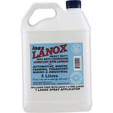 MX4 LANOLIN LUBRICANT 5L WITH A/BOTTLE INOX MX4-5