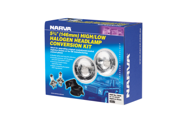 HEADLAMP CONV KIT H4 5 3/4 12V 60/55W H/L NARVA 72048