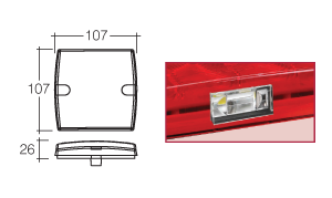 STOP TAIL INDICATOR LICENCE LED 12V = 93436 M/V NARVA 93434BL