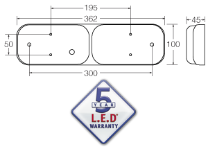 STOP TAIL INDICATOR REVERSE 12/24V NARVA 94162BL