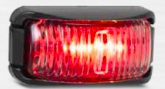 REAR END OUTLINE MARKER CLEAR RED 12/24V LED AUTOLAMPS 42RM