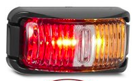 SIDE MARKER RED & AMBER 12/24V LED AUTOLAMPS 42ARM