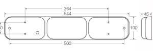 NARVA 94178V STOP TAIL INDICATOR REV 9-33V VTL