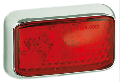12 Volt Hi Optics L.E.D Light Box (Amber) Flange Base with Clear Lens NARVA 85062A