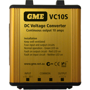 VOLTAGE CONVERTER 10 AMP SWITCH MODE 24-12V GME VC10S
