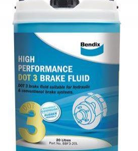 BRAKE FLUID DOT 4 HIGH PERFORMANCE 20L BENDIX BBF4.20L