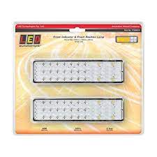 FRONT INDICATOR/MARKER 12V AMBER WHITE TWIN PACK LED AUTOLAMPS 175AW/2