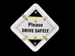 PLEASE DRIVE SAFELY SIGN PVC 250 X 250MM CIXT084/P