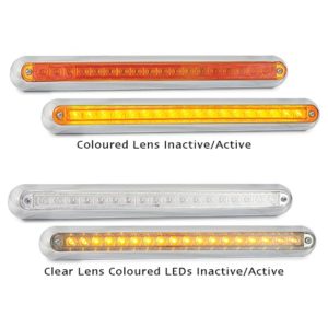 REAR INDICATOR STRIP 12V LED AUTOLAMPS 380CA12