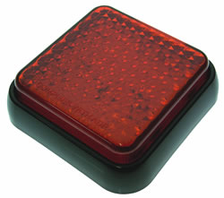 STOP TAIL RED LED 12/24V 80 X 80MM LED AUTOLAMPS 80RM