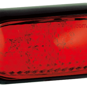 REAR OUTLINE MARKER RED 12/24V BLACK BASE LED AUTOLAMPS 35RM