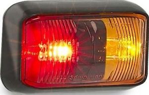 SIDE MARKER RED & AMBER 12/24V LED AUTOLAMPS 58ARM