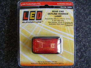 REAR END OUTLINE MARKER LED 12-24V LED AUTOLAMPS 58RM