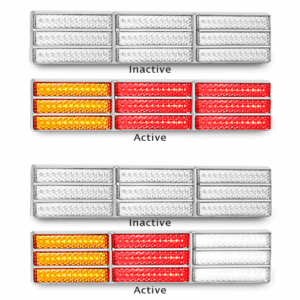 LED AUTOLAMPS J9CARWM STOP TAIL INDICATOR REVERSE LED 12/24V