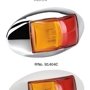 SIDE MARKER RED AMBER CHROME 12-24V NARVA 91404C