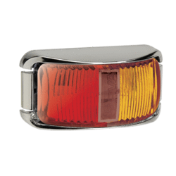 SIDE MARKER RED AMBER CHROME BASE 12-24V NARVA 91602C